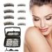 8Pcs Magnetic Eyelashes Reusable 3D Full Eye Dual Magnetic False Lightweight Eyelashes Set with Tweezer(No Glue Needed)