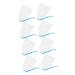 Baluue 8pcs Soap Mesh Bag Cleansing Foaming Net Face Cleansing Shower Soap Saver Soap Bag Fabric Sky-blue