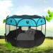 Blumoo Portable Pet Playpen - Indoor/Outdoor Foldable Dog Playpen with Mesh Shade Cover | Travel Dog Play Tent for Puppies/Cats/Rabbits - Blue (S 28x28x18) - Buy Online on SooperMarket.com