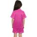 SWOMOG Kids Silk Pyjamas Set - Short Sleeve Satin PJs for Girls Boys in Rose, Ages 4-16 - Buy Online on SooperMarket.com