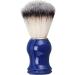 Handmade Shaving Brushes for Men - Blue Handle & Silver Ring | Beauty & Hairdressing Salon Essential - Buy Online on SooperMarket.com