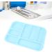 HUSHUI Oral Instrument Tray - Divided Plastic Holder for Dental Tools | Healifty Blue Compartment Tray for Efficient Organization - Buy Online on SooperMarket.com