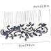 BELLIFFY Bride Hair Comb Blue Rhinestone Wedding Hair Comb for Bride - Vintage Flower Crystal Hairpin - Bridal Accessories for Bridesmaid Womens Hair Clips Headwear for Women Styling - Buy Online on SooperMarket.com