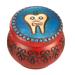 TOOTH FAIRY BOX Polish Handmade Wooden Round Boy's Tooth and Curl Box First Tooth Keepsake Box