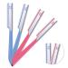 10-Piece Eyebrow Razor Set for Women - Facial Shaver & Brow Shaper Trimmer Dermaplaner Tool with Cover in Pink & Blue - Buy Online on SooperMarket.com