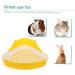 CIYODO Box Pet Potty Urinal Rabbit Toilet Rabbit Corner Pet Triangular Potty Bedding for Rabbits Abs White 24.5X18.5cm White - Buy Online on SooperMarket.com