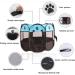 Blumoo Portable Pet Playpen - Indoor/Outdoor Foldable Dog Playpen with Mesh Shade Cover | Travel Dog Play Tent for Puppies/Cats/Rabbits - Blue (S 28x28x18) - Buy Online on SooperMarket.com