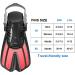 Diving Fins Snorkeling Gear | Swim Fins Open Adjustable for Adults, Men, Women, Children | Swim Flippers S/M (Adult US Size 4.5-8.5) - Pink - Buy Online on SooperMarket.com