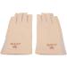 Manicure Gloves UV Protection Stretchy Breathable Fingerless Fiber Cotton Nail Lamp Gloves for Home Salon Grey (Light Yellow) - Buy Online on SooperMarket.com