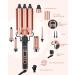 5 in 1 Curling Iron Set - Ohuhu Curling Wand with Interchangeable Ceramic Barrels LED Display & Heat Protective Glove for Perfect Curls - Buy Online on SooperMarket.com