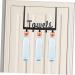 WOONEKY Nail- Coat Hook Wall Hooks for Coats Over Door Towel Rack Cabinet Hanger Towel Hook Black Metal - Buy Online on SooperMarket.com
