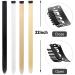 12 Pcs Colored Hair Extensions Colorful Clip in Hair Extensions 22 inch Synthetic Straight Hair Extensions for Kids Girls Women Neutral - Buy Online on SooperMarket.com