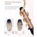 Ohuhu 7 in 1 Curling Wand Set with Interchangeable Ceramic Barrels and Heat Protective Glove - Dual Voltage Hair Curler in Rose Gold | Mother's Day Gift - Buy Online on SooperMarket.com