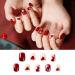 Noverlife 96PCS Winter Holiday Squoval False Nails Kit - Festive Acrylic Nail Tips with Nail Glue for Women & Girls - Buy Online on SooperMarket.com
