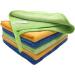 6 Pack Microfiber Cleaning Cloths 400 GSM - Lint Free, 12x12 Inches, Multi-Colored - Ideal for Kitchen, Car, House, Boat - Soft and Thick Reusable Towels - Buy Online on SooperMarket.com