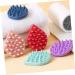 Silicone Shampoo Comb & Scrubber Massager | Scalp & Body Brush for Baby Shower | Dark Blue | 1pc - Buy Online on SooperMarket.com