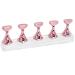 TYTOGE Nail Art Display Practice Stand Magnetic Nail Fingernail Tip Holder Manicure Set Tool for Home DIY Beginner Salon Supplies (Rose Pink)