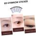 PLAFOPE 5pcs Eyebrow Stickers Brow Shaper Sticker Makeup Stickers Artificial Eyebrow 6d Cosmetic Make up 21x15cm Brown - Buy Online on SooperMarket.com