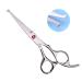 Hair Cutting Scissors Set Professional Kids/Women/Men 6.5 inch Saftey Round Head Hair cut Scissors Kit with Cutting Scissors Thinning Scissors Hairdressing Shears Set for Barber Salon (red)