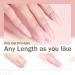 Poly Nail Gel Kit 4 Colors with Slip Solution | Glitter Builder Gel Nail Extension Set for Beginners | French Manicure Gift 4 Colors- Set B - Buy Online on SooperMarket.com