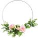 Sntieecr 9 PCS Metal Floral Hoop Wreath Macrame Rings for DIY Wedding Decorations - 6/8/10 Inch Silver Hoop Set - Buy Online on SooperMarket.com