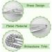 4PCS Silver Rhinestone Snap Hair Clips for Women - Shining Metal Hair Clips - Buy Online on SooperMarket.com
