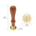 Classic Alphabet Sealing Wax Stamp - Brass Head, Wooden Handle - Letter H for Cards, Envelopes, Gifts - Buy Online on SooperMarket.com
