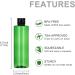 Sdootbeauty Applicator Bottles - 250ml Squeeze Bottles with Flip Cap for Hair Care | Pack of 2 Green Oil Bottles - Perfect for International Shipping - Buy Online on SooperMarket.com