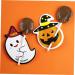 Warmhm 50pcs Halloween Message Card Halloween Candy Tag Packaging Decoration Card Paper Card Halloween Decor Pencil Caps Tooth Charms Candy Wrapping Card Lollipop Pumpkin - Buy Online on SooperMarket.com
