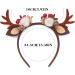 Runmi Christmas Headband Reindeer Antlers Hair Band Red Sequins Headbands Christmas Hair Accessories for Women and Girls (C) - Buy Online on SooperMarket.com