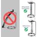 Linkidea 2-Pack Stainless Steel Razor & Brush Holder Stand - Deluxe Non-Slip Base - Buy Online on SooperMarket.com