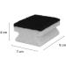 Buy Sonty 10-Piece Premium Scouring Pads - Effective Dishwashing Sponges for Stubborn Dirt | 9x7x4 cm Black/Grey - International Shipping Available - Buy Online on SooperMarket.com