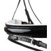 HORZE Grayson Classic Leather Ergonomic Snaffle Dressage Bridle - Black/White Horse - Buy Online on SooperMarket.com