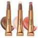 Liquid contour beauty wall face highlighter and bronze attached with pillow applicator shimmered long-lasting silky cream face make-up stick (#3pcs (01-02-04)))