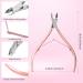 Cuticle Trimmer with Cuticle Pusher Cuticle Remover Cutter Nipper and Cuticle Nail Pusher Peeler Scraper Durable Dead Skin Clipper Manicure Pedicure Tools (Rose-Gold) - Buy Online on SooperMarket.com