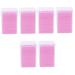 FRCOLOR 1200 Pcs Lint-free Nail Towel Pure Cotton Cleaning Paper Anti-clogging 4.8x4.8cmx3pcs Pinkx3pcs