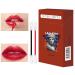 20PCS Cotton Swab Tattoo Lipstick Long Lasting Waterproof Disposable Portable Lipstick Women Long Lasting Lip Gloss Cotton Swab Matte (Red Brown)