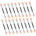 Healeved 50pcs Brush Eyeshadow Eye Makeup Make up for Face Eyeshadow Brush Kit 8x1cm Pink - Buy Online on SooperMarket.com