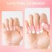 360 Pieces French Tip False Nails - Acrylic Full Cover Press-On Long Nail Tips | Nude Color Fake Nails for Women & Girls | Nail Art Manicure Decorations - Buy Online on SooperMarket.com