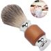 Premium Shaving Brush for Men - Rubber Wood Handle Foaming Trimmer Perfect for Barbers & Salons - Buy Online on SooperMarket.com