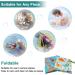 HOTLIKE 2Pcs Waterproof Reusable Wet Bag | Cloth Diaper Organizer for Daycare, Travel, Beach | Double Zipper Storage Bag - Blue - Buy Online on SooperMarket.com