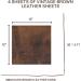Genuine Leather Sheets Set of 4  Leather Material  Genuine Leather for Crafts | Leather Roll  Soft Leather  Sheet Leather for Crafts | Quality Raw Leather 12" x 12" + 36" Leather Cord - Buy Online on SooperMarket.com