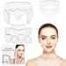 Anti-Wrinkle Patches 18 Pieces Face Wrinkle Removal Patches Reusable Silicone Wrinkle Pad Set for Smooth Neck Forehead Eyes Mouth for Women and Girls