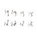 Gogogmee 4 Pairs Eye Shadow Stickers Eyeshadow Sticker Eye Makeup Decals