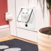 Large White 4-Way Locking Cat Door - Secure Entry for Your Pet - Buy Online on SooperMarket.com