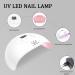 Lke Schellack Nailack Starter Set with 72W Lamp | 6 Colors Gel Nail Polish Base & Top Coats | DIY Soft Nail Art Decoration - Buy Online on SooperMarket.com