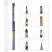 Lanlousy Double-Point Drill Pen Nail Art Acrylic UV Gel Extension Builder Flower Painting Pen Manicure Tool 9 9# - Buy Online on SooperMarket.com