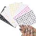 Letter Nail Art Stickers Alphabet Nail Decals Nail Art Supplies 3D Holographic Old English Character Self-Adhesive Sticker Glitter Design for Acrylic Nails Decorations Accessories 8 Sheets
