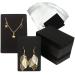 120-Set Earring Display Cards with Self-Seal Bags Necklace Holder Cards Earring Tags for Hanging Ear Studs  Earrings  Jewelry (Black  3.5 x 2.4 Inches)