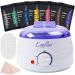 Waxing Kit for Women, Wax Warmer Kit for Hair Removal Home Wax Kit with 1.3 lb(600g) Hard Wax Beads for Full Body Face Eyebrow Arm Legs Chest Armpits Chest Bikini